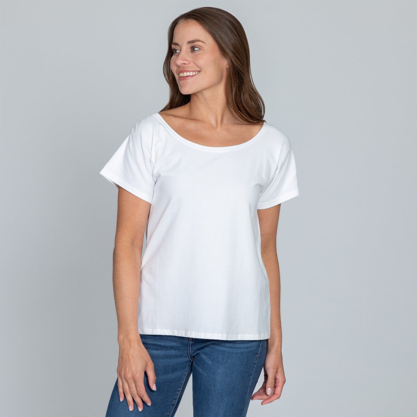 Organic Shirred Sleeve Tee