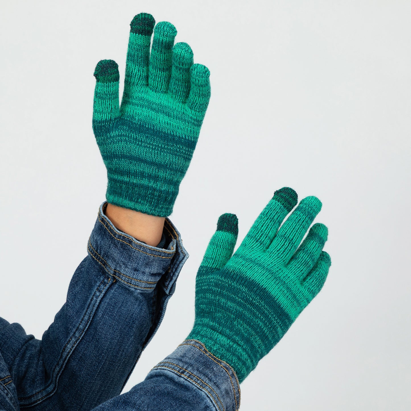 Rainbow Delight Touch Screen Gloves