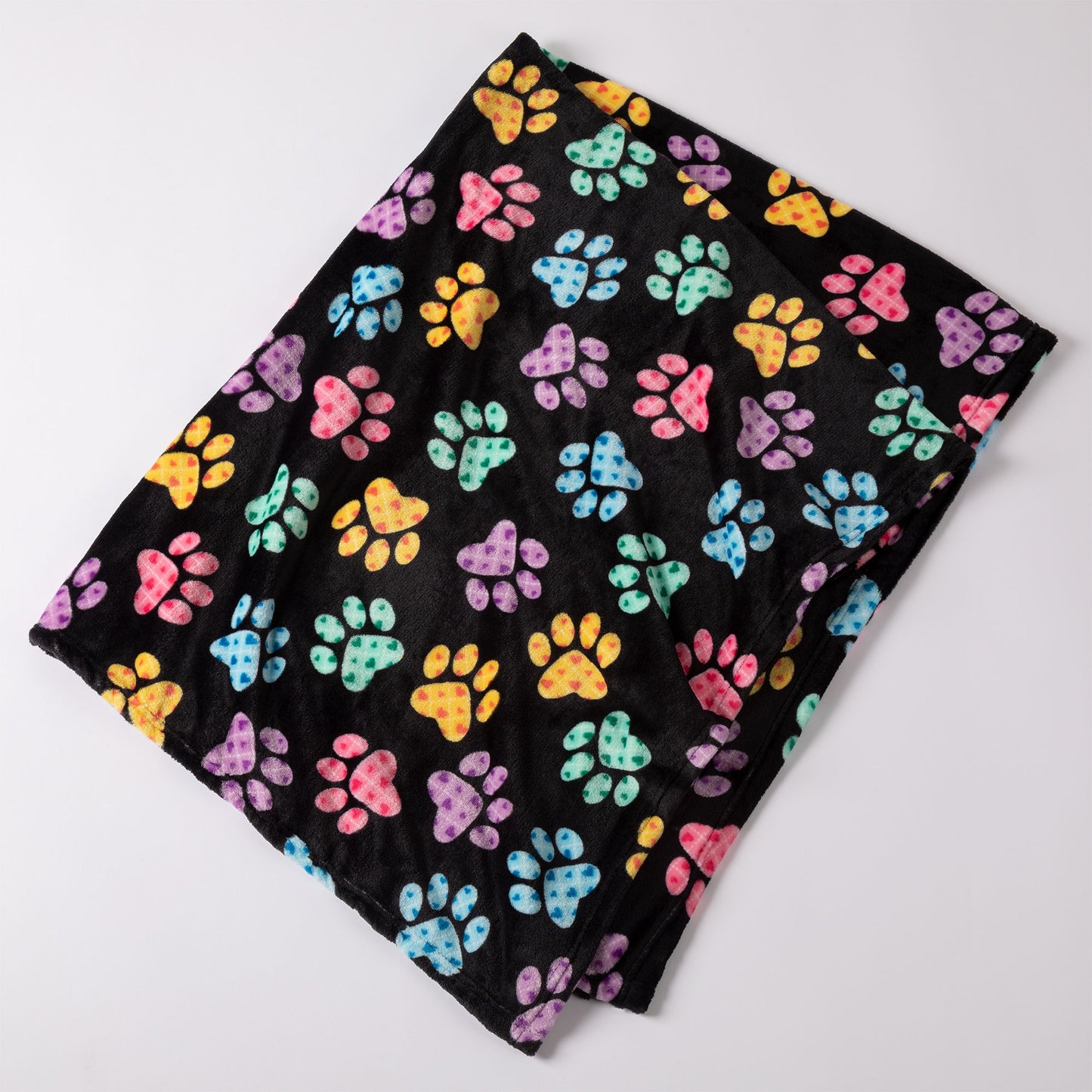 Super Cozy&trade; Fleece Paw Print Throw Blanket