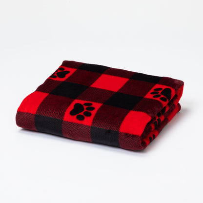 Super Cozy&trade; Fleece Paw Print Throw Blanket