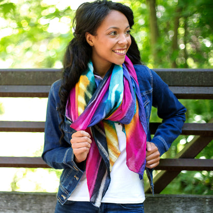 Northern Lights Cotton Scarf | Fair Trade