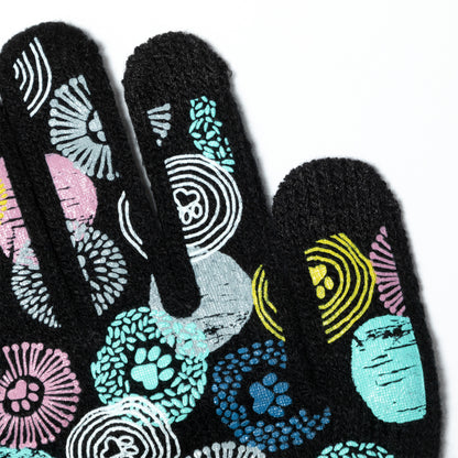 Paw Print Touch Screen Gloves