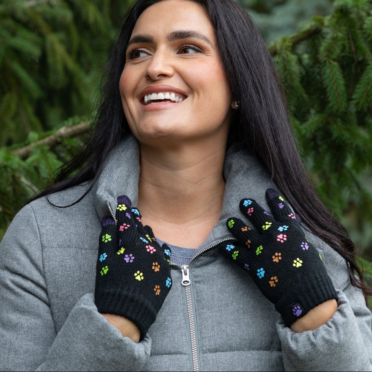 Paw Print Touch Screen Gloves