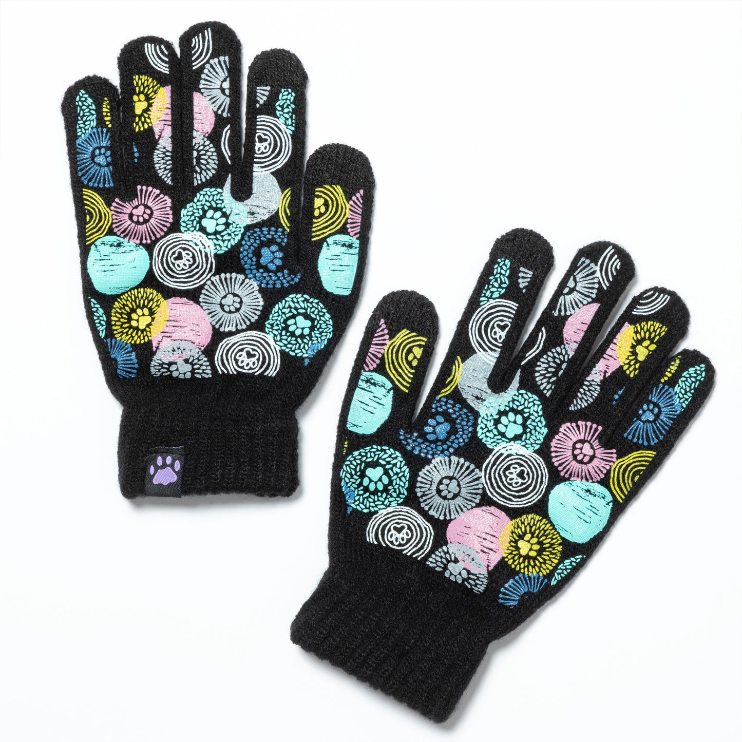 Paw Print Touch Screen Gloves