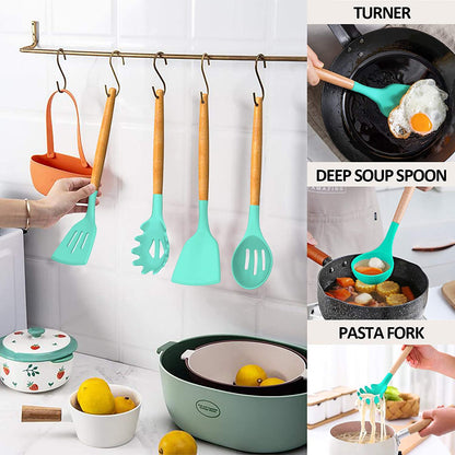 33-Piece Silicone Non-Stick Kitchen Utensil Set