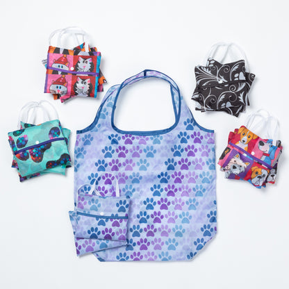 Paws Packable Reusable Shopping Bags - Set of 3