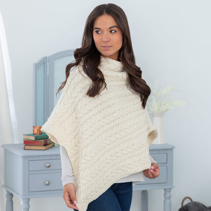 Irish Aran Wool Poncho