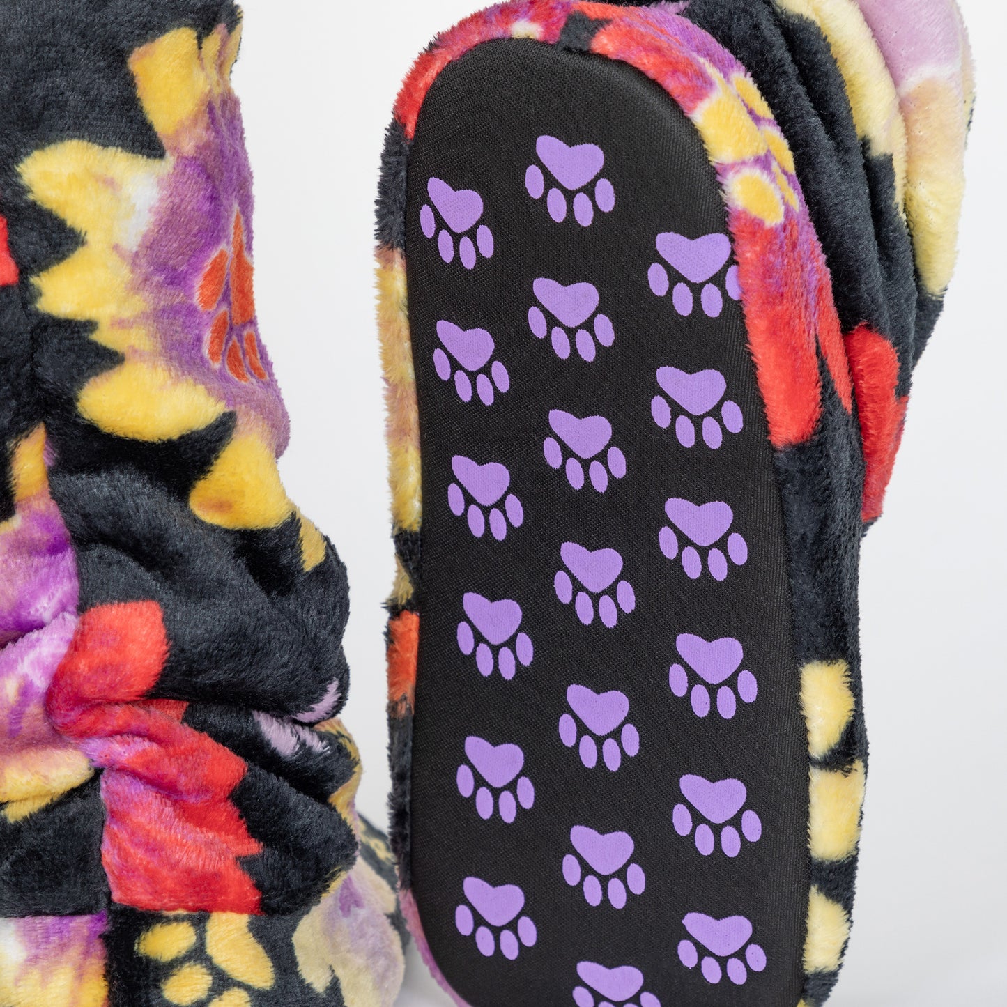 Super Cozy&trade; Paw Print Fleece Slipper Booties