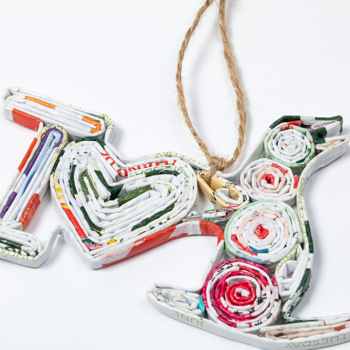 Recycled Magazine Ornament | Handmade, Fair Trade