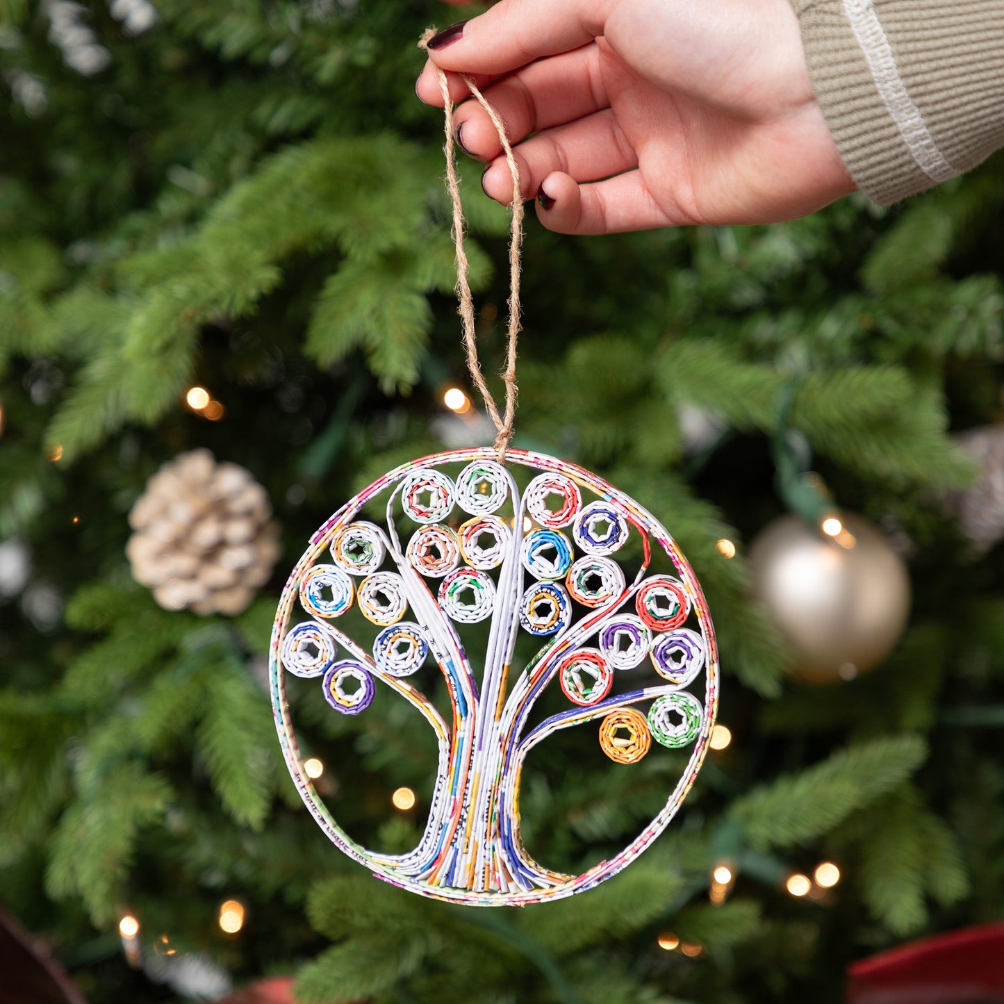 Recycled Magazine Ornament | Handmade, Fair Trade