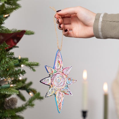 Recycled Magazine Ornament | Handmade, Fair Trade