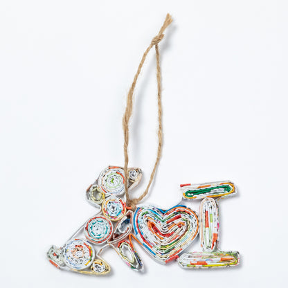 Recycled Magazine Ornament | Handmade, Fair Trade