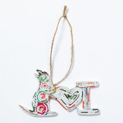 Recycled Magazine Ornament | Handmade, Fair Trade