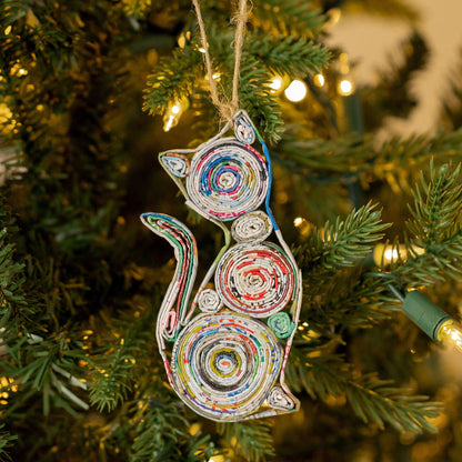 Recycled Magazine Ornament | Handmade, Fair Trade