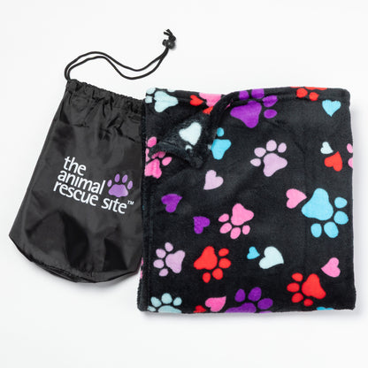 Super Cozy&trade; Paw Print Travel Blanket