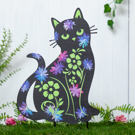 Forever Love Silhouette Garden Stake
