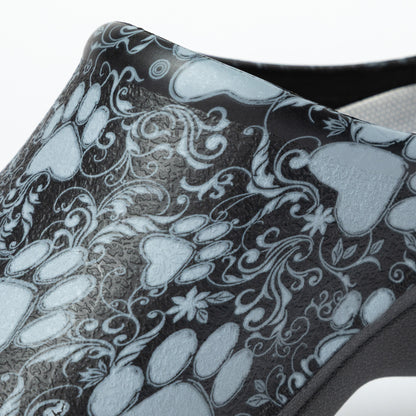 Paw Print Garden Clogs