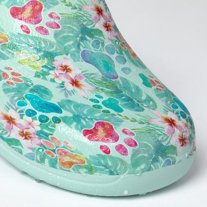 Paw Print Garden Clogs