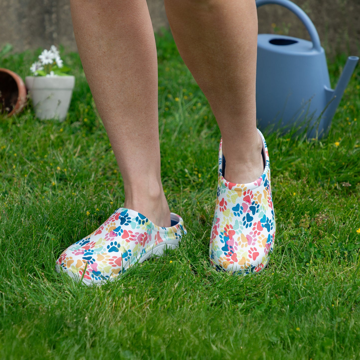 Paw Print Garden Clogs