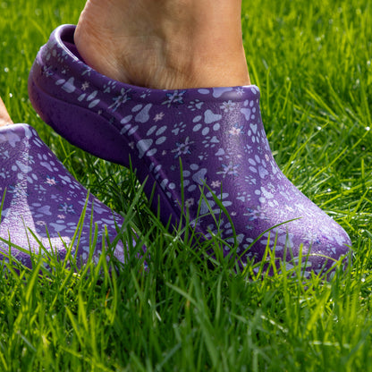Paw Print Garden Clogs