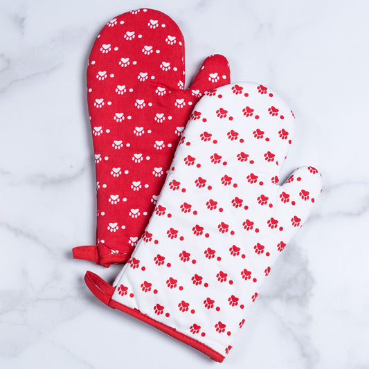 Pets & Paws Oven Mitts - Set of 2