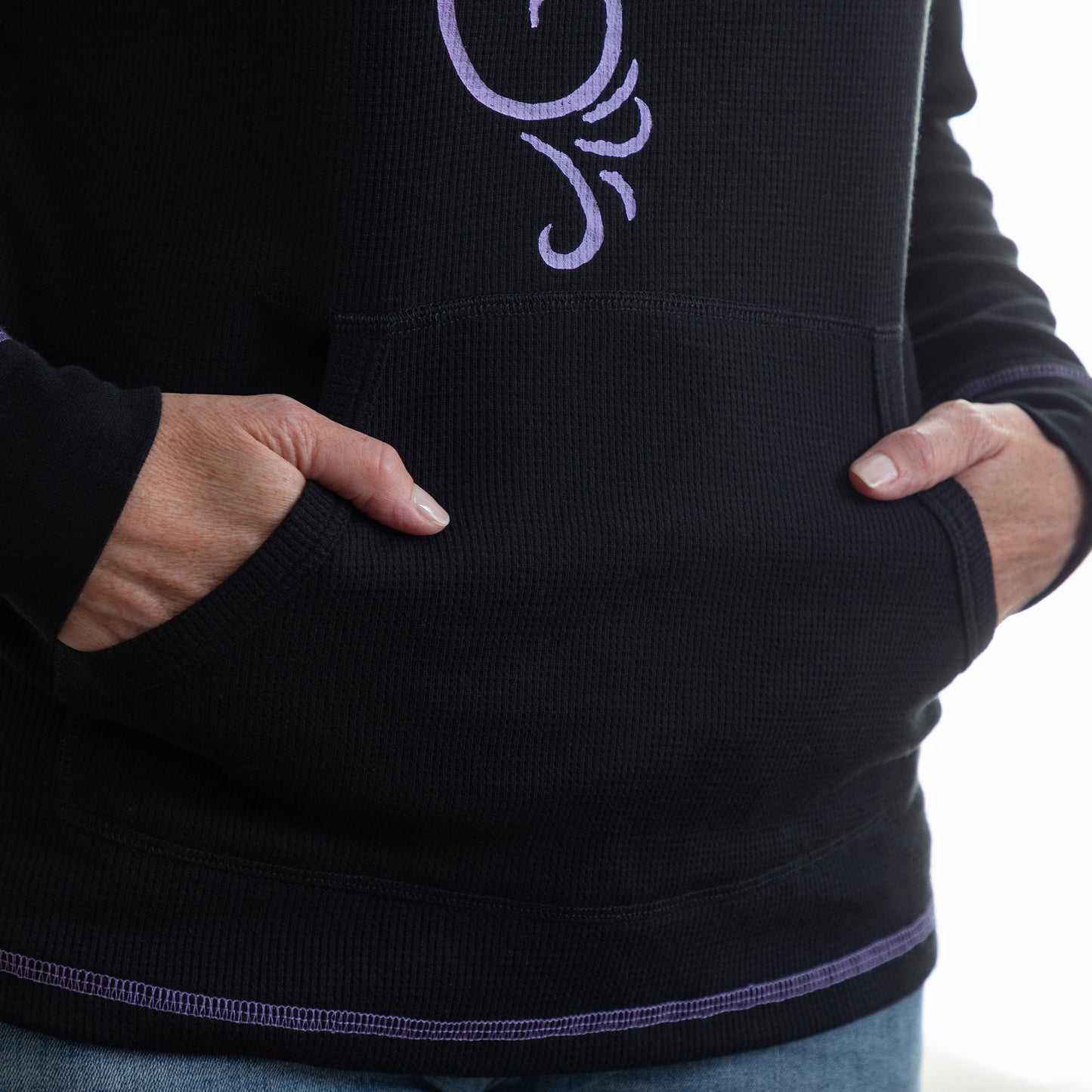 Rainbow Stitch Paw Thermal Long Sleeve Top