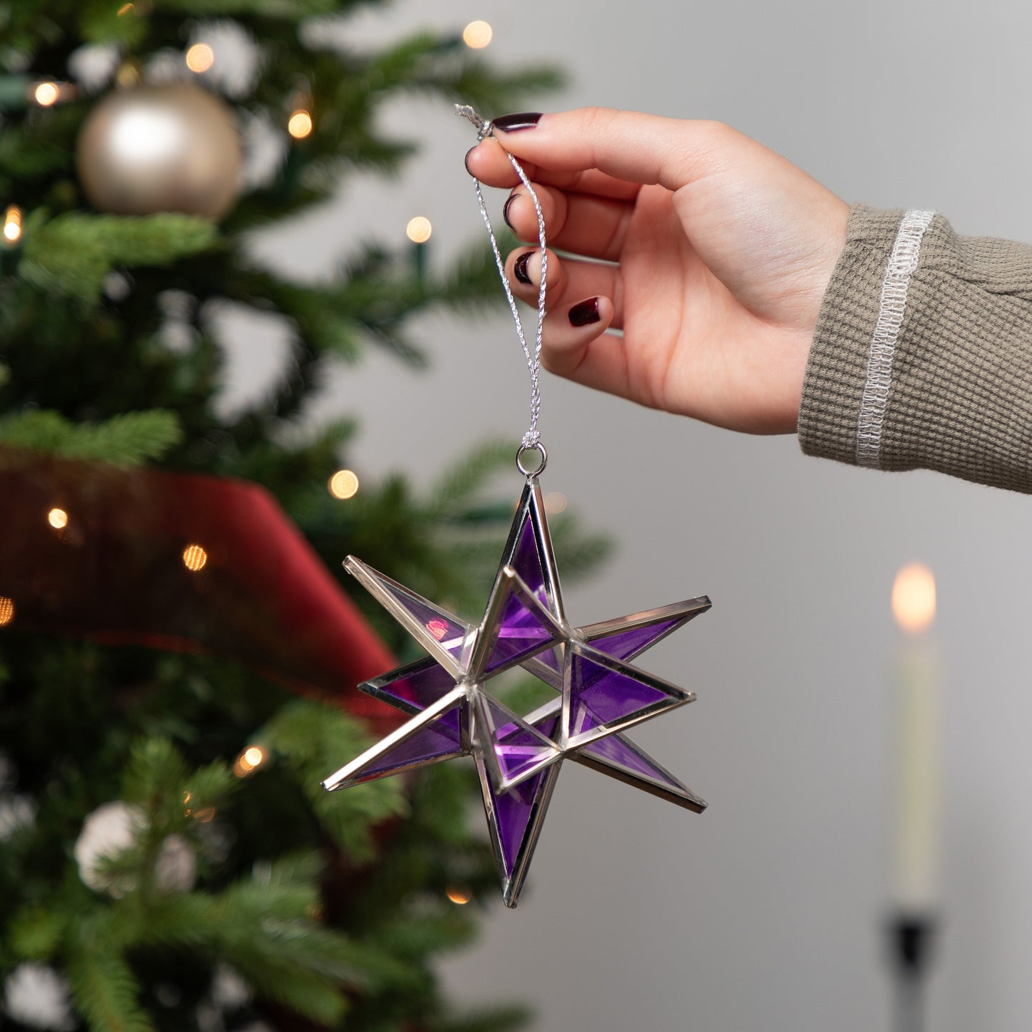 Glass Moravian Star Ornament | Fair Trade