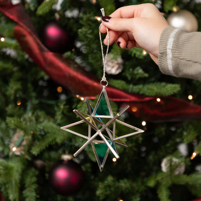 Glass Moravian Star Ornament | Fair Trade