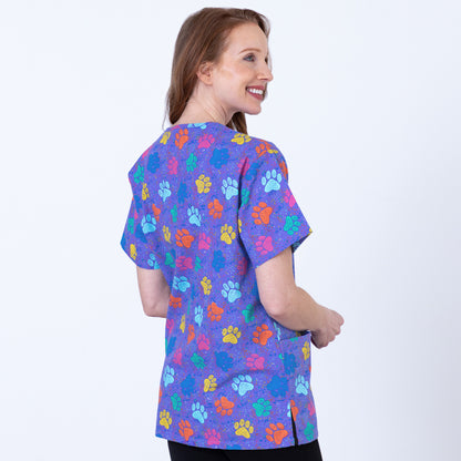 Pawsitivley Lovely Scrub Top