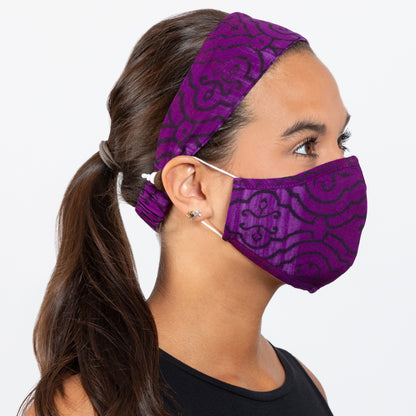 Pretty Pattern Face Mask & Headband