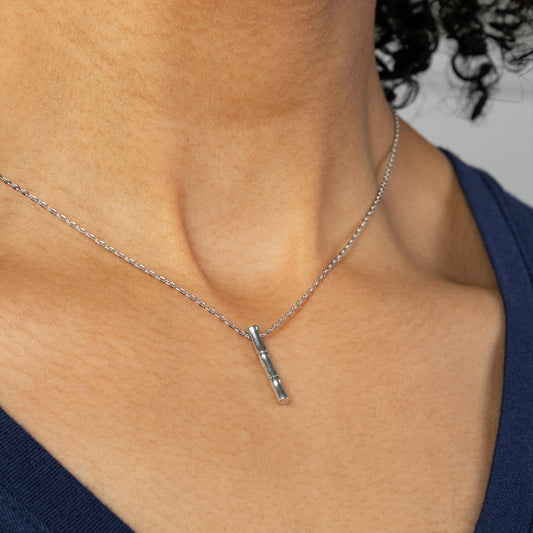 Carry a Little Luck Pewter Necklace