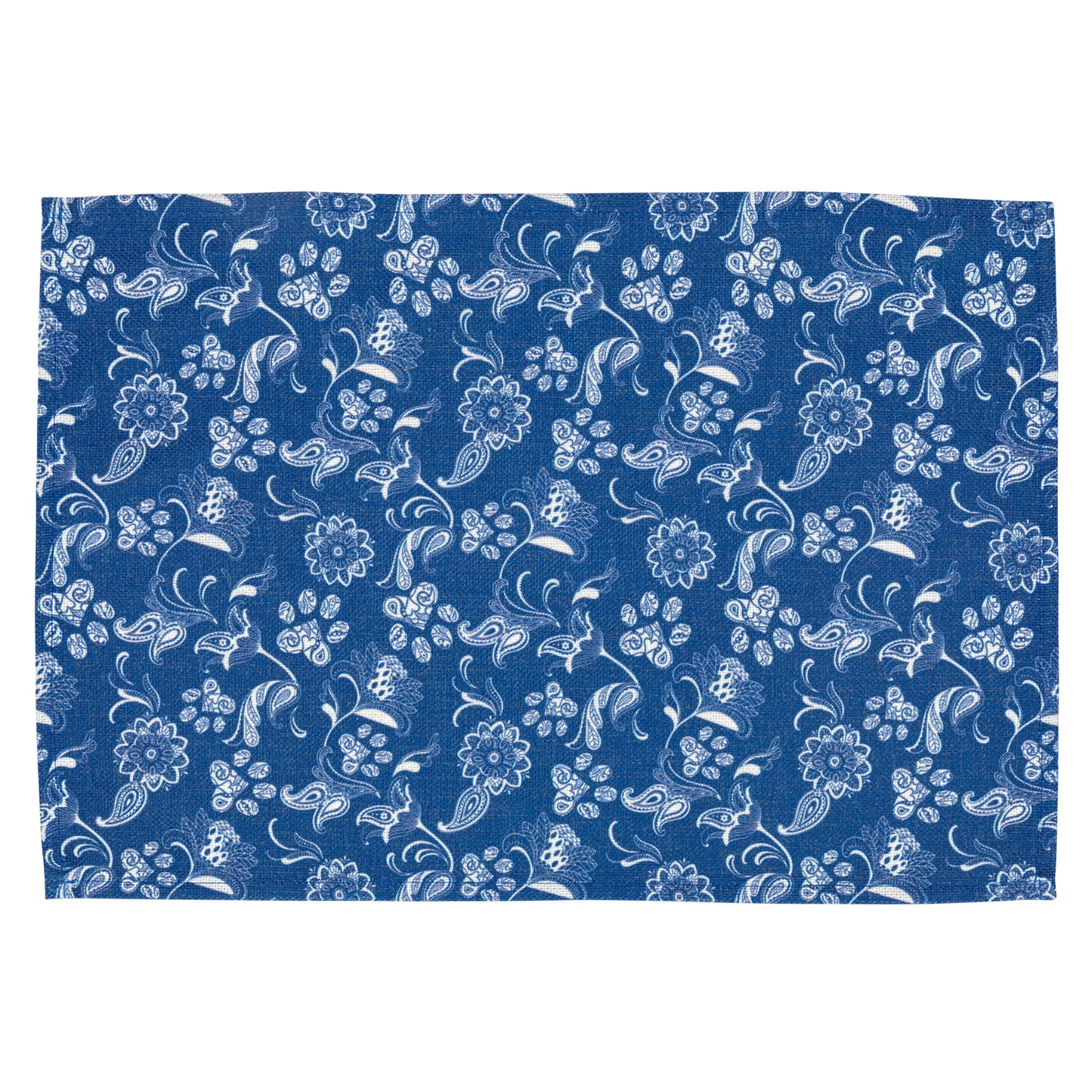 Blue Paisley Placemats - Set of 6