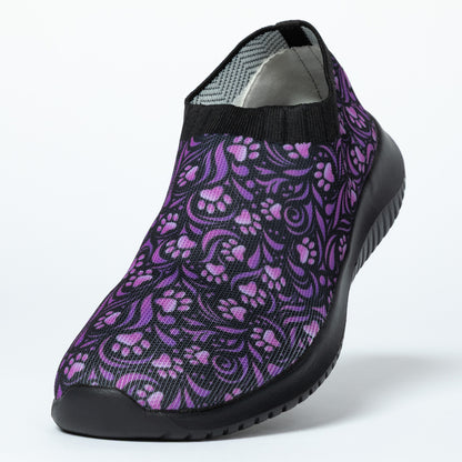 Purple Paw Flex Walking Shoes