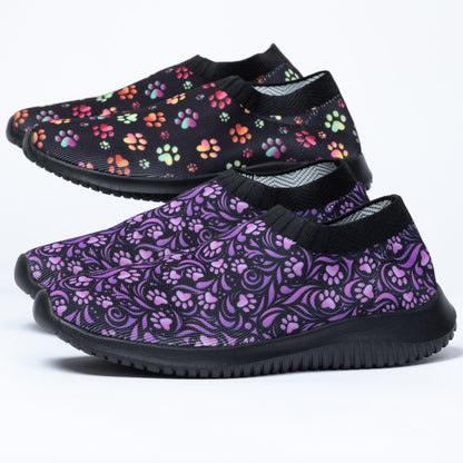 Purple Paw Flex Walking Shoes