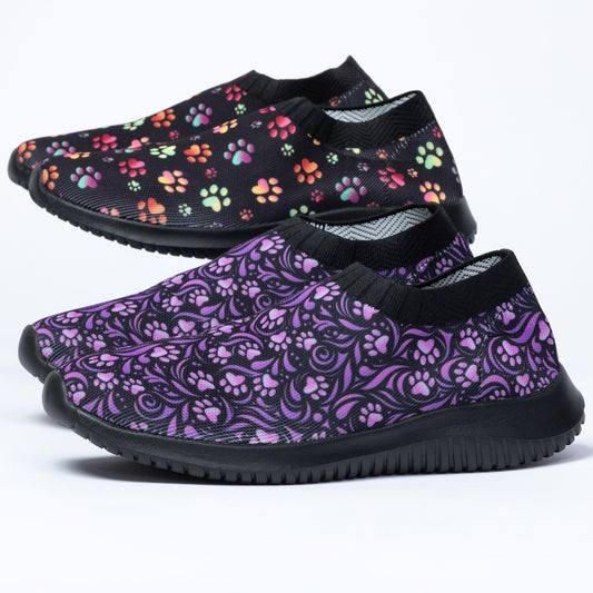 Purple Paw Flex Walking Shoes