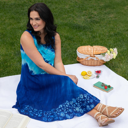 Just My Stripe Tie-Dye Long Dress | Fair Trade