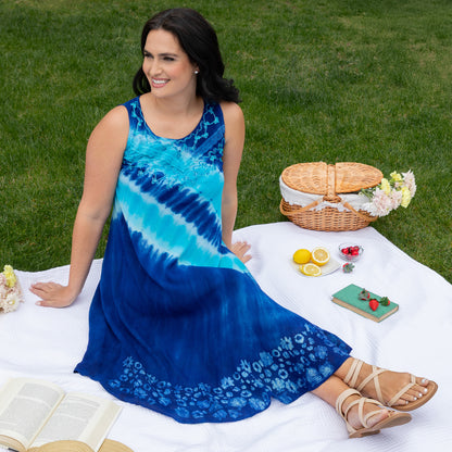 Just My Stripe Tie-Dye Long Dress | Fair Trade