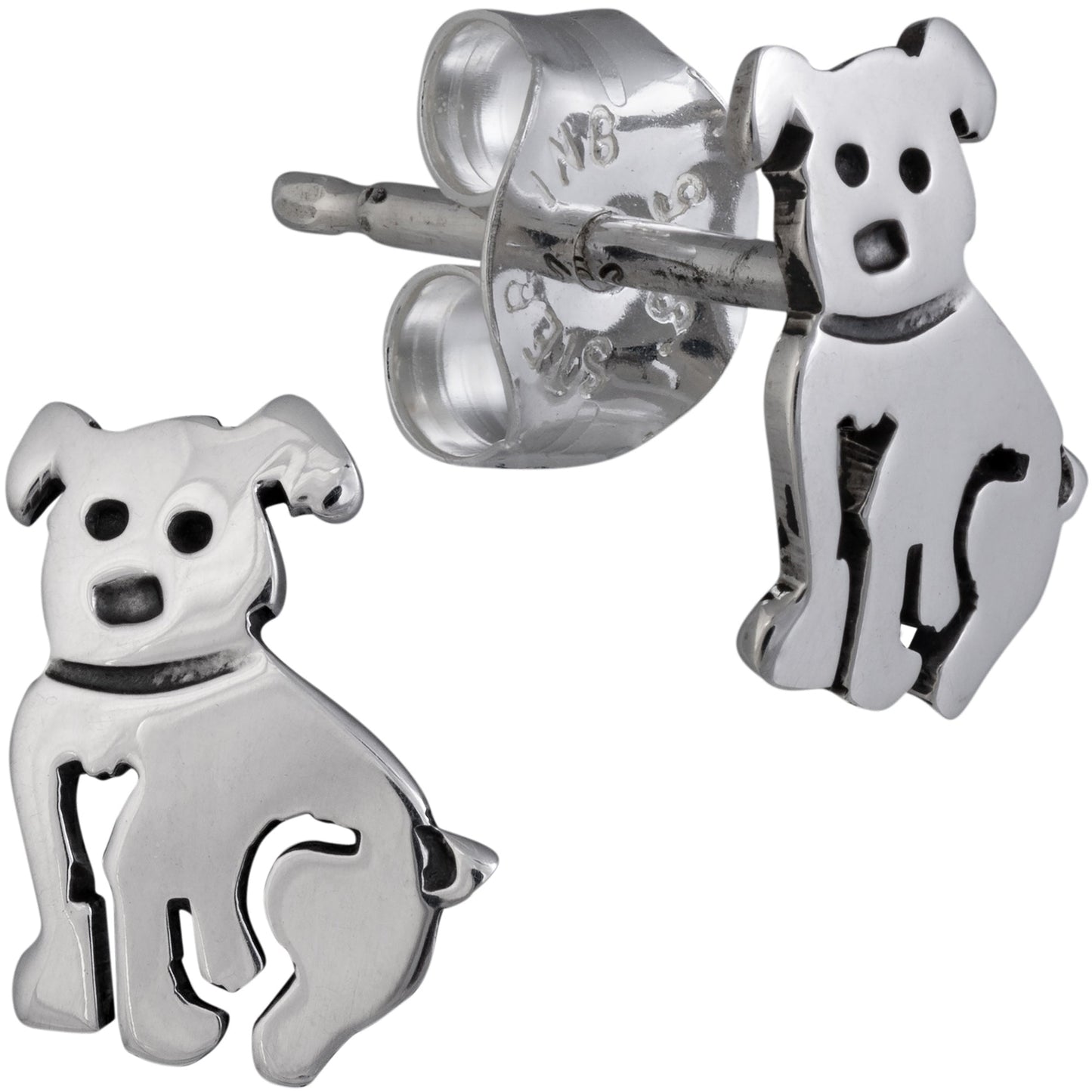 Doggie Love Sterling Post Earrings