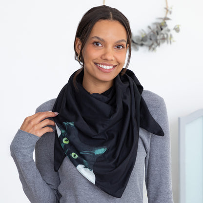 Fleece Lined Oversized Bandana Scarf