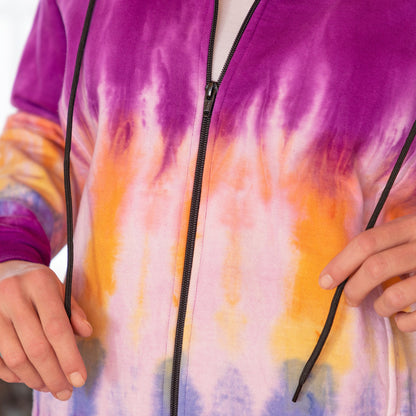 Blurred Rainbow Lightweight Hooded Jacket