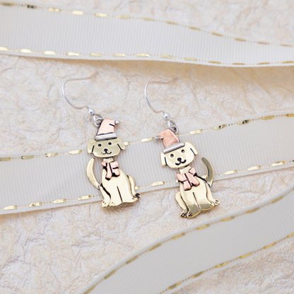 Holiday Pet Mixed Metal Earrings
