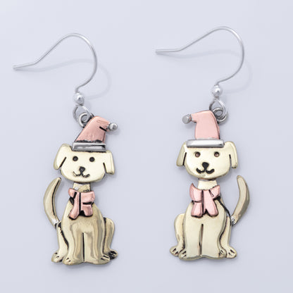 Holiday Pet Mixed Metal Earrings