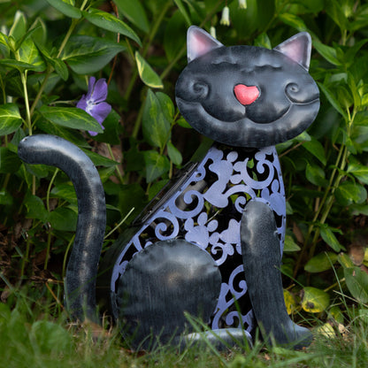 Pet Metal Solar Light Statue