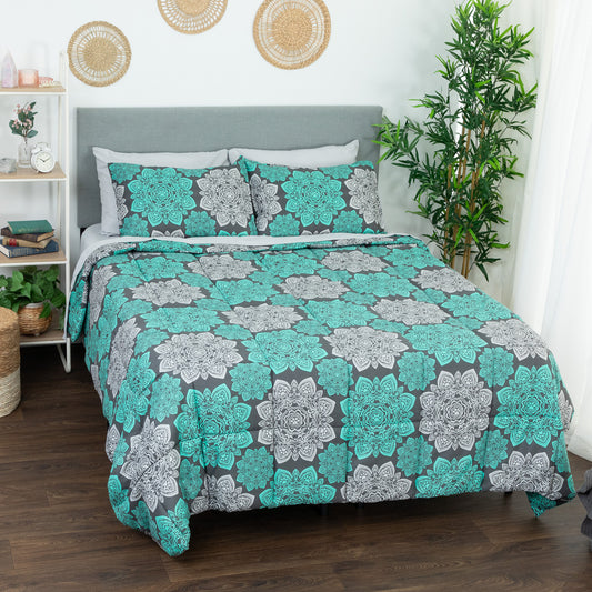 Mandala Paws 7-Piece Microfiber Comforter Set