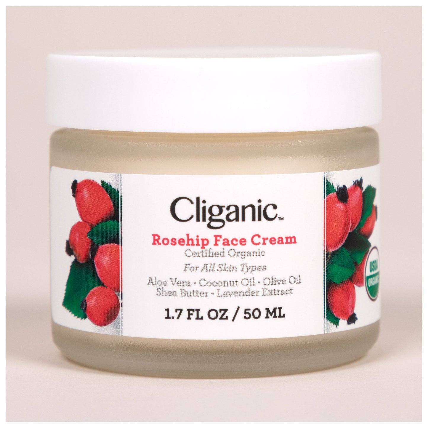 Cliganic&trade; Organic Rosehip Face Cream