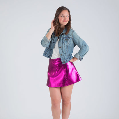 Metallic Mini Skirt