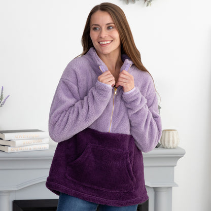 Two Tone Fleece Pullover