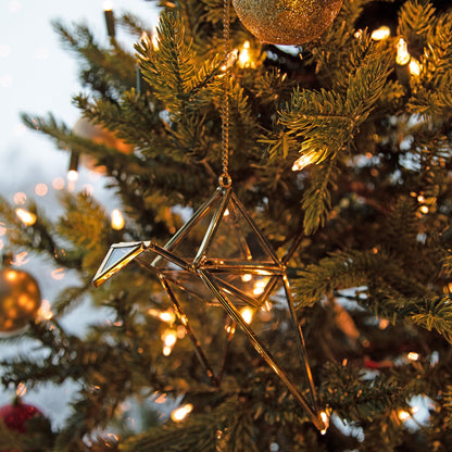 Brass Crane Ornament