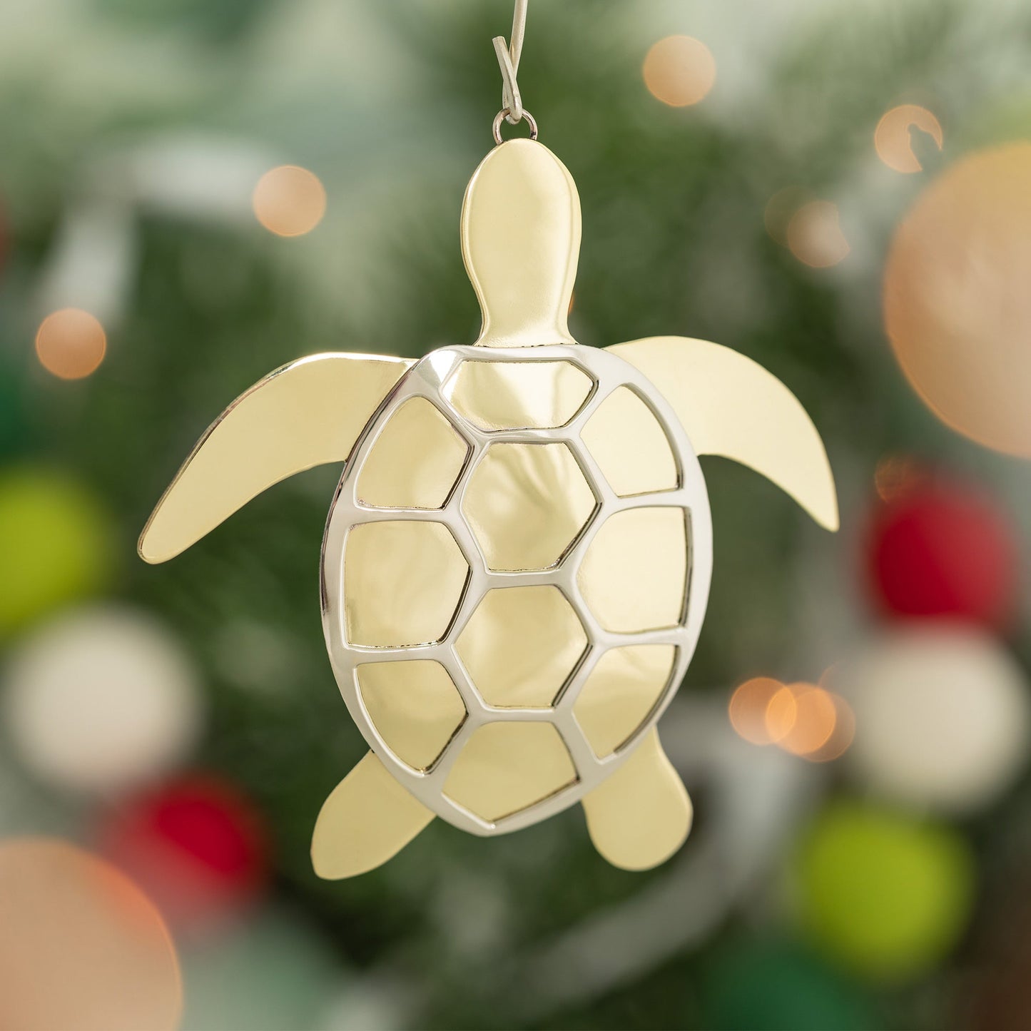 Sea Turtle Mixed Metal Ornament