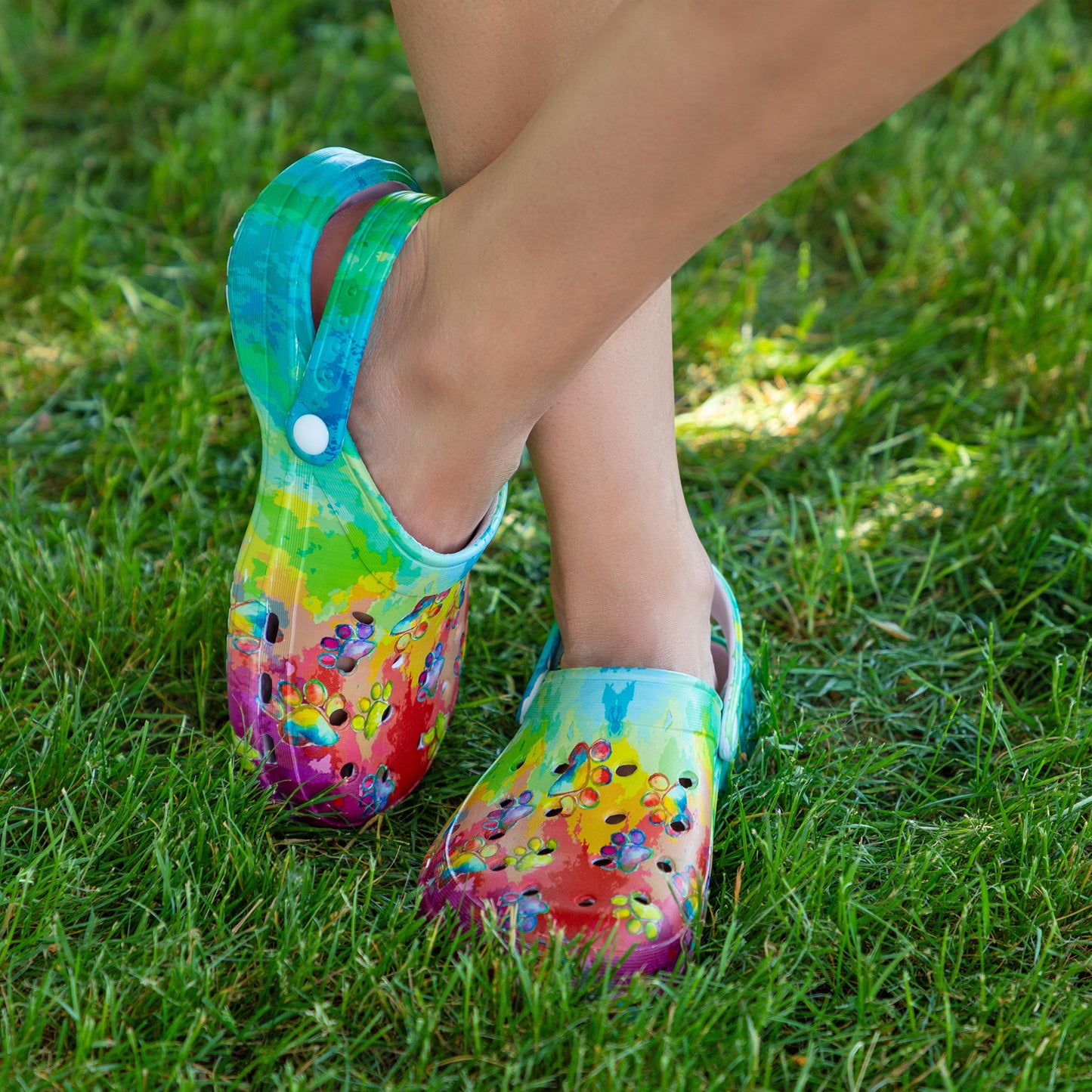 Super Comfy Paw Print Clogs